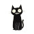 Playful Black Cat V5 Vinyl Car Decal Sticker – Waterproof & UV-Resistant 