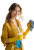 Happy Cleaning Woman V2 Vinyl Car Decal Sticker – Waterproof & UV-Resistant 