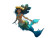 Magical Hawaiian Mermaid Vinyl Car Decal Sticker – Waterproof & UV-Resistant 