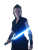 Rey With Lightsaber Vinyl Car Decal Sticker – Waterproof & UV-Resistant 