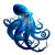 Bioluminescent Octopus Art Vinyl Car Decal Sticker – Waterproof & UV-Resistant 