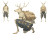 Forest Deer Character Vinyl Car Decal Sticker – Waterproof & UV-Resistant 