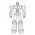 Optimus Prime Outline Vinyl Car Decal Sticker – Waterproof & UV-Resistant 