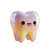 Cute Tooth Character V3 Vinyl Car Decal Sticker – Waterproof & UV-Resistant 