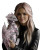 Pink-Haired Biker Woman Vinyl Car Decal Sticker – Waterproof & UV-Resistant 