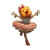 Dancing Nugget Ballerina Vinyl Car Decal Sticker – Waterproof & UV-Resistant 