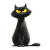 Dissatisfied Black Cat Vinyl Car Decal Sticker – Waterproof & UV-Resistant 