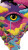 Trippy Crying Heart Vinyl Car Decal Sticker – Waterproof & UV-Resistant 