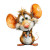 Cartoon Mouse Vinyl Car Decal Sticker – Waterproof & UV-Resistant 