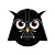 Owl Vader Mask Vinyl Car Decal Sticker – Waterproof & UV-Resistant 