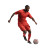 Soccer Player Turnaround Vinyl Car Decal Sticker – Waterproof & UV-Resistant 