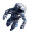 Floral Astronaut Vinyl Car Decal Sticker – Waterproof & UV-Resistant 