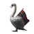 Swan With Flag Vinyl Car Decal Sticker – Waterproof & UV-Resistant 