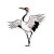 Red-Crowned Crane Sticker Vinyl Car Decal Sticker – Waterproof & UV-Resistant 