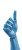 Blue Robotic Hand Vinyl Car Decal Sticker – Waterproof & UV-Resistant 