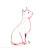 Abstract Cat Sketch Vinyl Car Decal Sticker – Waterproof & UV-Resistant 