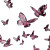 Pink Crystal Butterflies V3 Vinyl Car Decal Sticker – Waterproof & UV-Resistant 