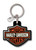 Harley-Davidson Die-Cut Key Chain | Vibrant PVC | Heavy-Duty Split Ring & Clip
