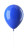 Blue Latex Balloon Vinyl Car Decal Sticker – Waterproof & UV-Resistant 