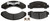 Raybestos Brakes Brake Pad MGD249MH R-Line; OE Replacement; Metallic; Includes Mounting Hardware