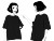 Dancing Cartoon Women Vinyl Car Decal Sticker – Waterproof & UV-Resistant 