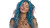 Blue-Haired Woman V9 Vinyl Car Decal Sticker – Waterproof & UV-Resistant 