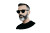 Retro Hipster Man Vinyl Car Decal Sticker – Waterproof & UV-Resistant 