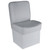 Deluxe Gray Boat Seat | High-Impact Frame | Storage Inside | Compression Foam