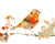 Colorful Folk Art Bird Vinyl Car Decal Sticker – Waterproof & UV-Resistant 