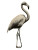 Pink Flamingo Sketch Vinyl Car Decal Sticker – Waterproof & UV-Resistant 