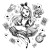 Alice Wonderland Tattoo Vinyl Car Decal Sticker – Waterproof & UV-Resistant 