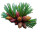 Pine Branch Close-Up Vinyl Car Decal Sticker – Waterproof & UV-Resistant 