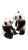 Panda Cubs Playing Vinyl Car Decal Sticker – Waterproof & UV-Resistant 