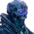Cyber Undead Knight Vinyl Car Decal Sticker – Waterproof & UV-Resistant 