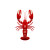 Red Lobster Logo Vinyl Car Decal Sticker – Waterproof & UV-Resistant 