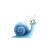 Cartoon Snail Laughing Vinyl Car Decal Sticker – Waterproof & UV-Resistant 