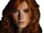 Red-Haired Model Portrait Vinyl Car Decal Sticker – Waterproof & UV-Resistant 
