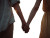 Couple Holding Hands V4 Vinyl Car Decal Sticker – Waterproof & UV-Resistant 