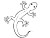 Simple Gecko Drawing Vinyl Car Decal Sticker – Waterproof & UV-Resistant 