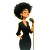 Jazz Singer Avatar Vinyl Car Decal Sticker – Waterproof & UV-Resistant 