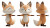 Felt Fox Character Vinyl Car Decal Sticker – Waterproof & UV-Resistant 