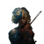 Split-Face Violinist Vinyl Car Decal Sticker – Waterproof & UV-Resistant 