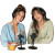 Podcasting Duo Vinyl Car Decal Sticker – Waterproof & UV-Resistant 
