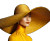 Golden Hat Model Vinyl Car Decal Sticker – Waterproof & UV-Resistant 