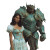 Angry Princess Confronts Knight Vinyl Car Decal Sticker – Waterproof & UV-Resistant 