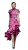 Pink Cheongsam Woman Vinyl Car Decal Sticker – Waterproof & UV-Resistant 