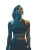 Athletic Woman Upward Gaze Vinyl Car Decal Sticker – Waterproof & UV-Resistant 