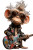 Rockstar Monkey Vinyl Car Decal Sticker – Waterproof & UV-Resistant 