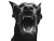Barking Doberman Vinyl Car Decal Sticker – Waterproof & UV-Resistant 