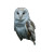 Barn Owl Staring Vinyl Car Decal Sticker – Waterproof & UV-Resistant 